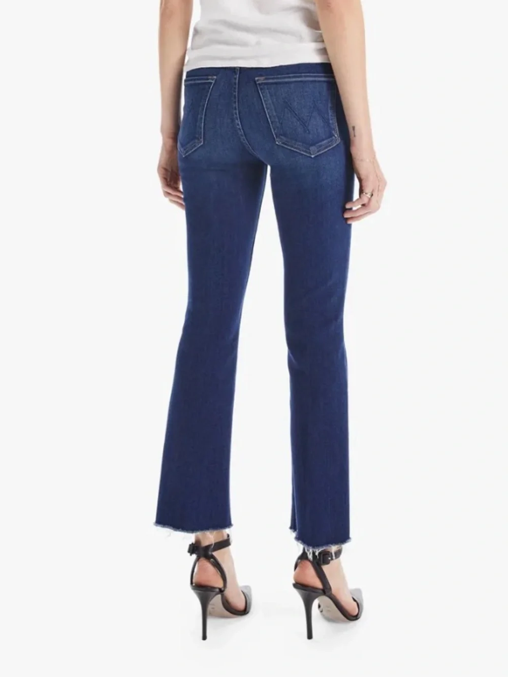 MOTHER the Hustler Ankle Fray Jeans in Home Movies Size 28
